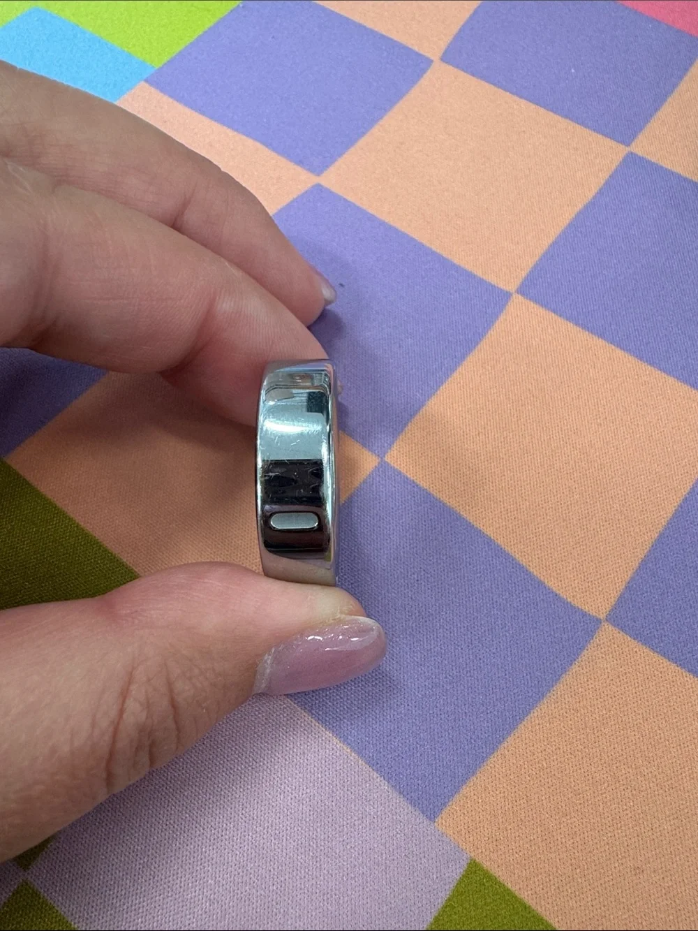 Smart Fitness Ring - Polished Silver Wearable